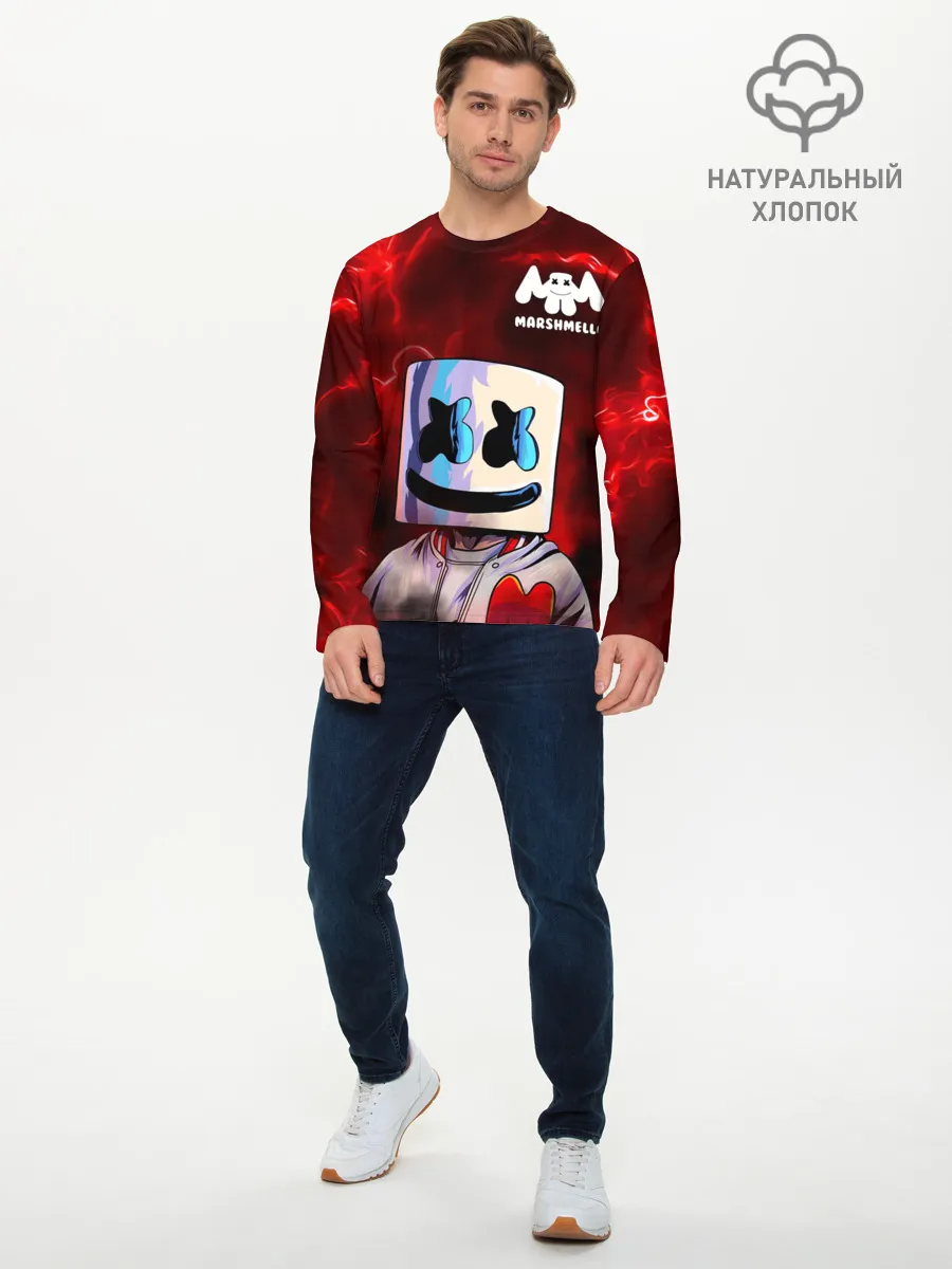 Мужской лонгслив базовый / MARSHMELLO