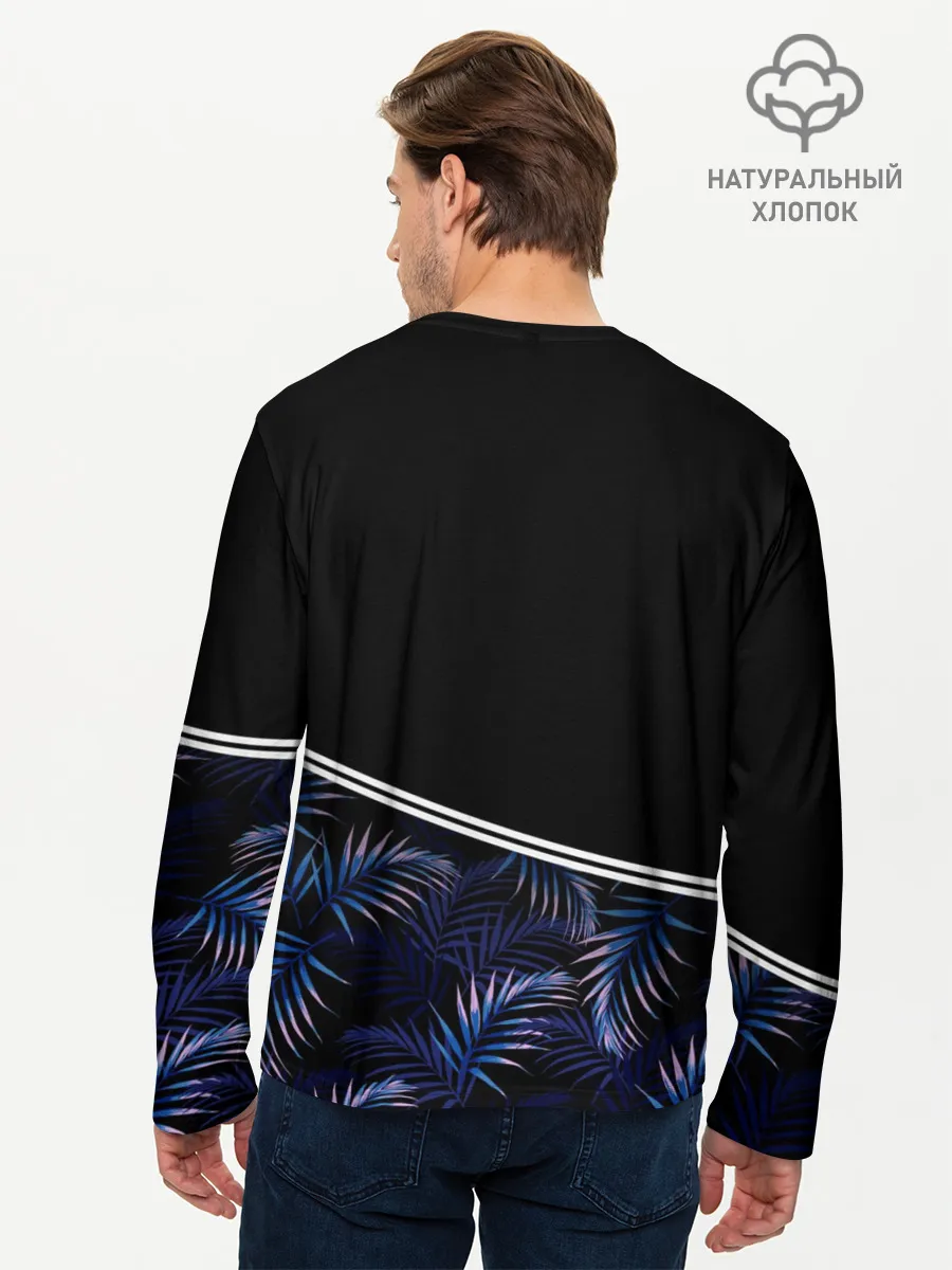 Мужской лонгслив базовый / Тропические