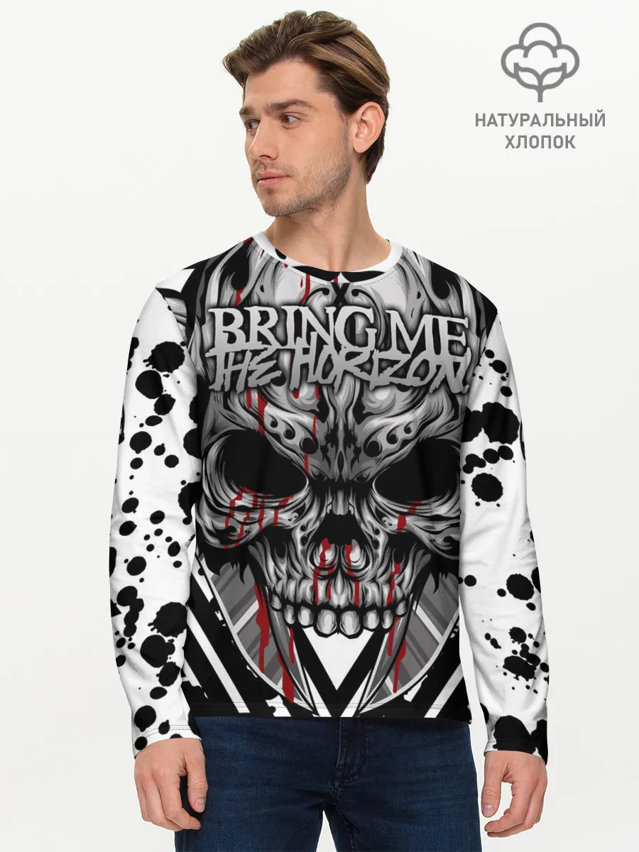 Мужской лонгслив базовый / Bring Me the Horizon