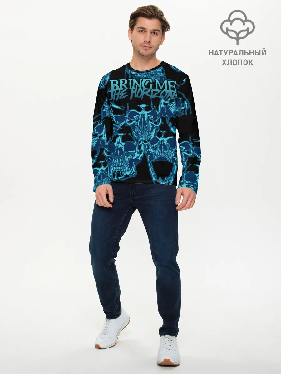 Мужской лонгслив базовый / Bring Me the Horizon