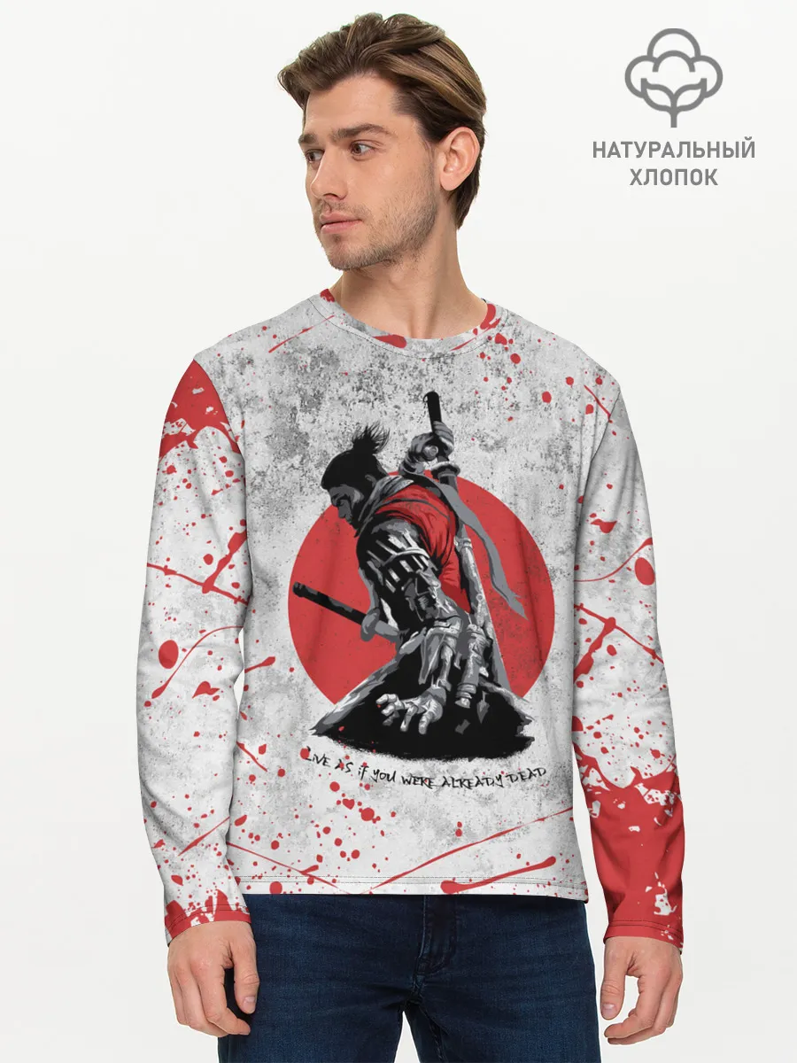 Мужской лонгслив базовый / SEKIRO SHADOW DIE TWICE