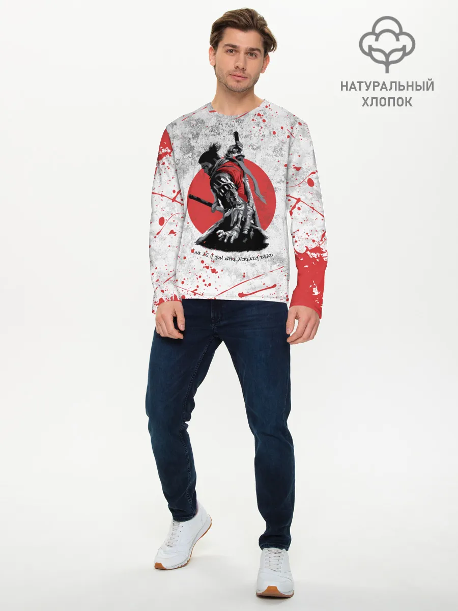 Мужской лонгслив базовый / SEKIRO SHADOW DIE TWICE