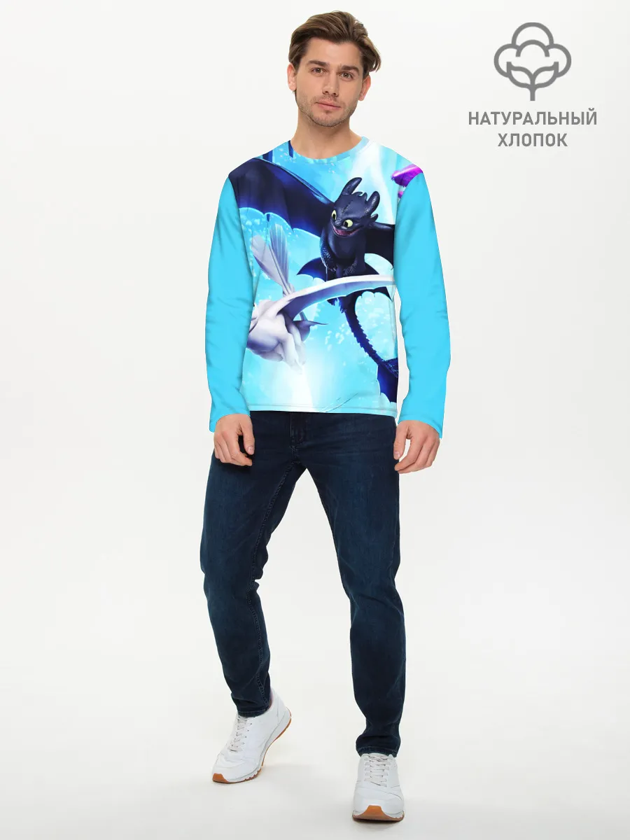 Мужской лонгслив базовый / Как приручить дракона