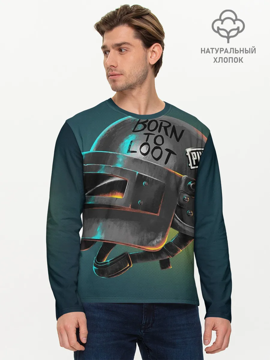 Мужской лонгслив базовый / PUBG