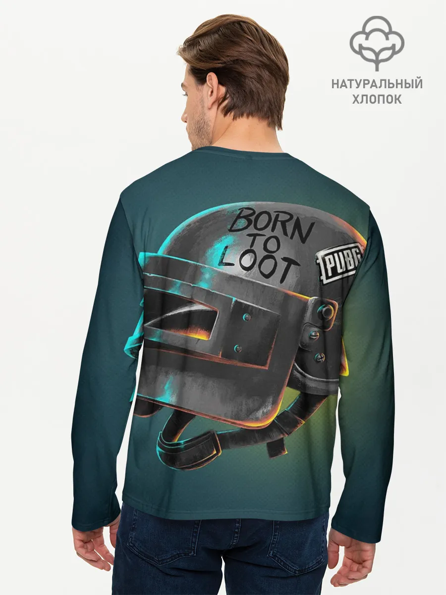 Мужской лонгслив базовый / PUBG