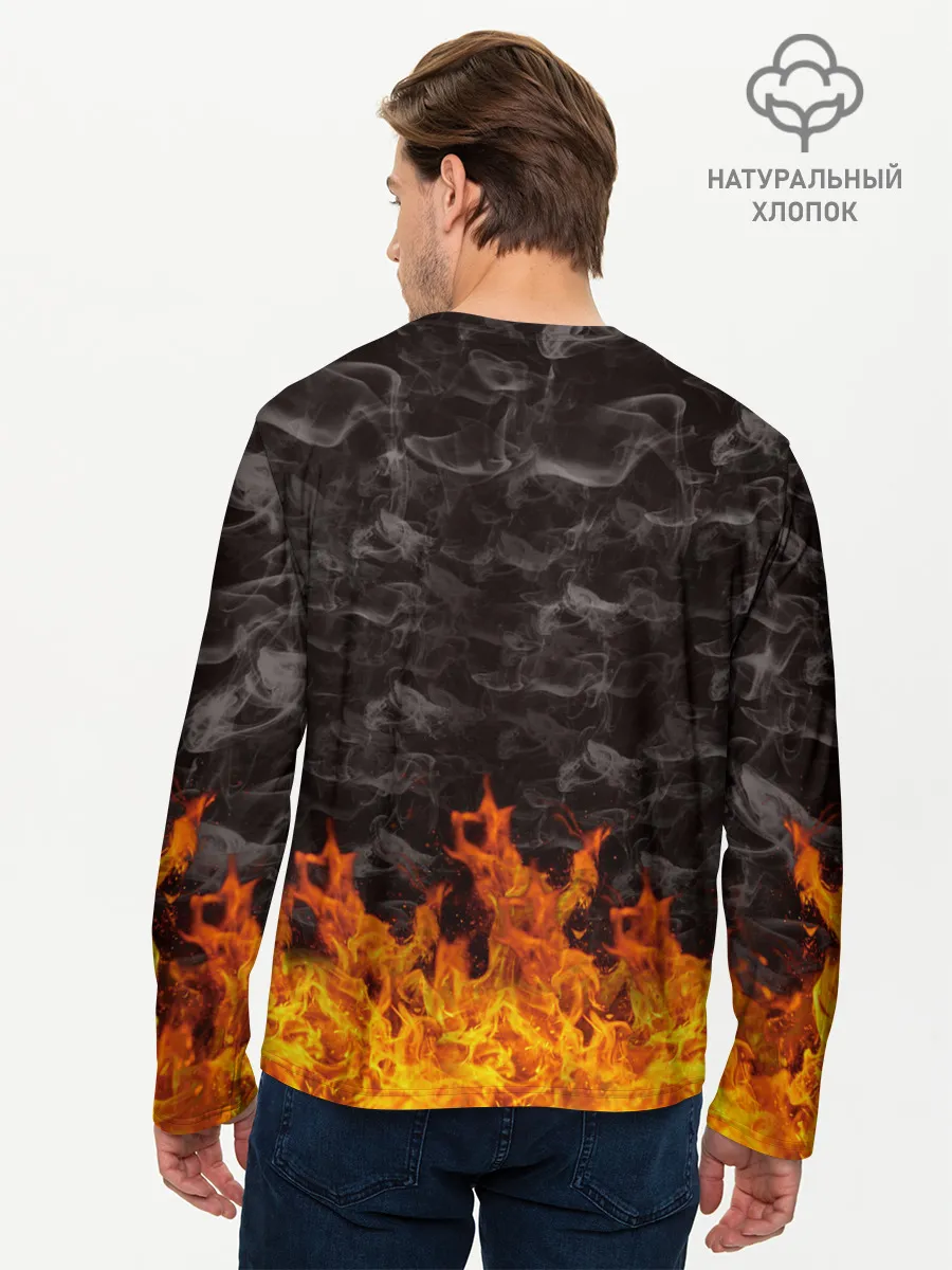 Мужской лонгслив базовый / Вечеринка у скелетов