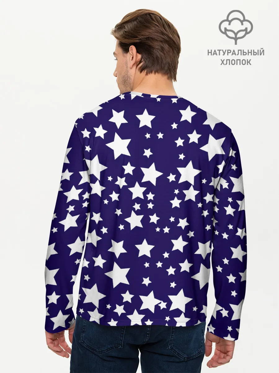 Мужской лонгслив базовый / ЗВЕЗДОЧКИ
