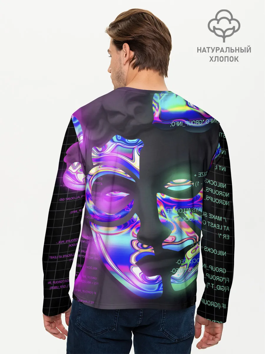 Мужской лонгслив базовый / Chrome Effect