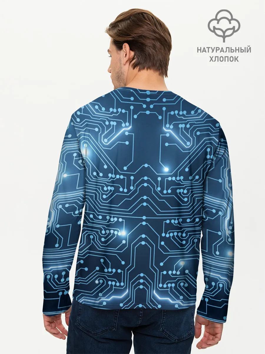Мужской лонгслив базовый / Системная плата
