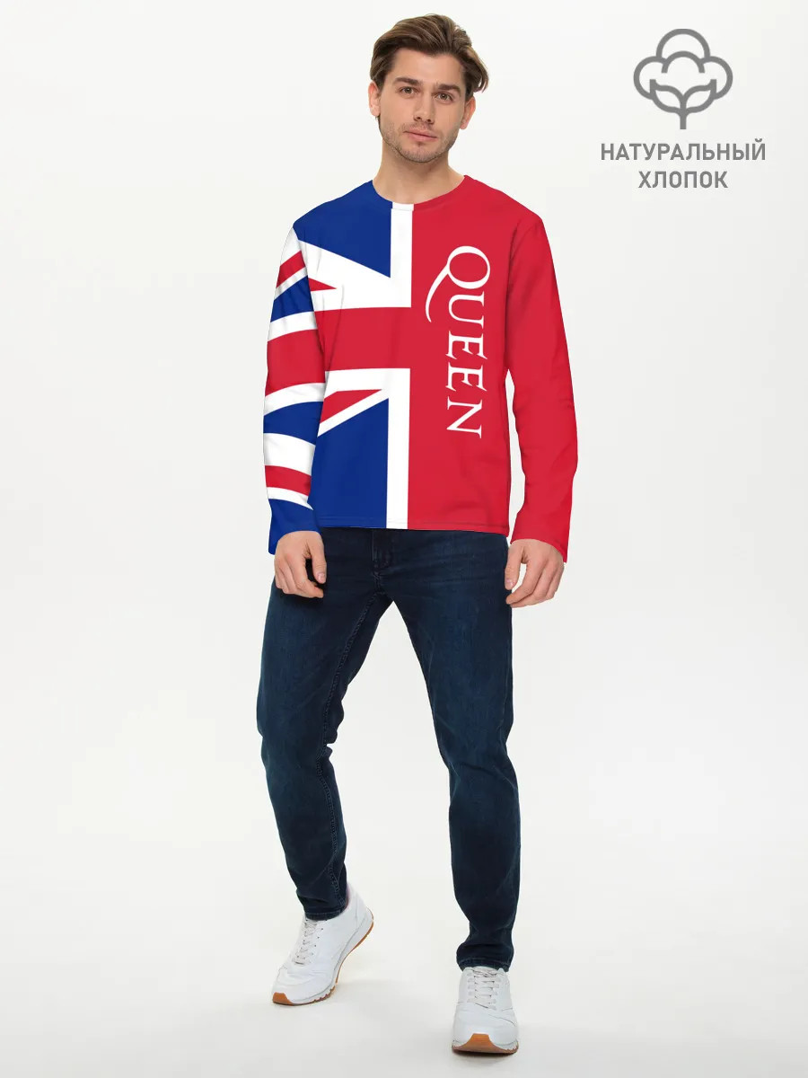 Мужской лонгслив базовый / Queen