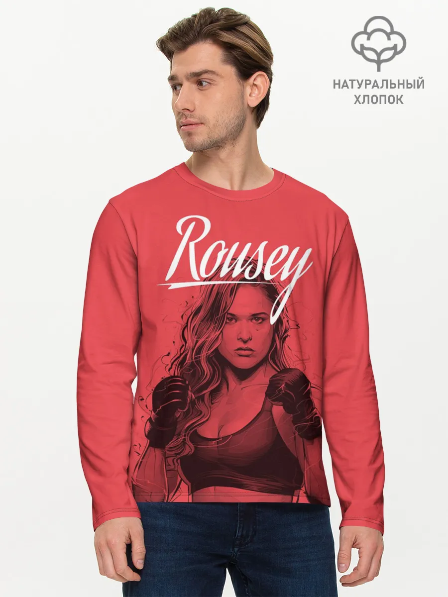 Мужской лонгслив базовый / Ronda Rousey