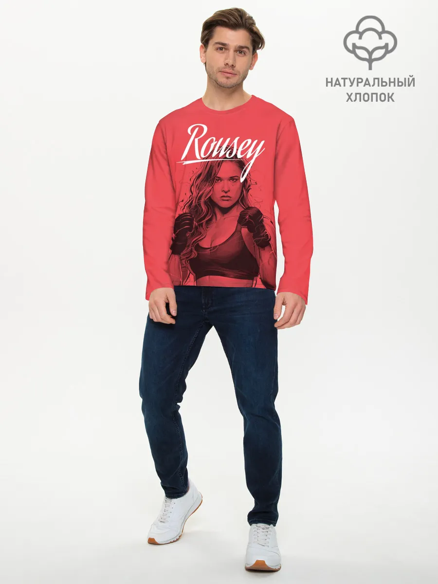 Мужской лонгслив базовый / Ronda Rousey