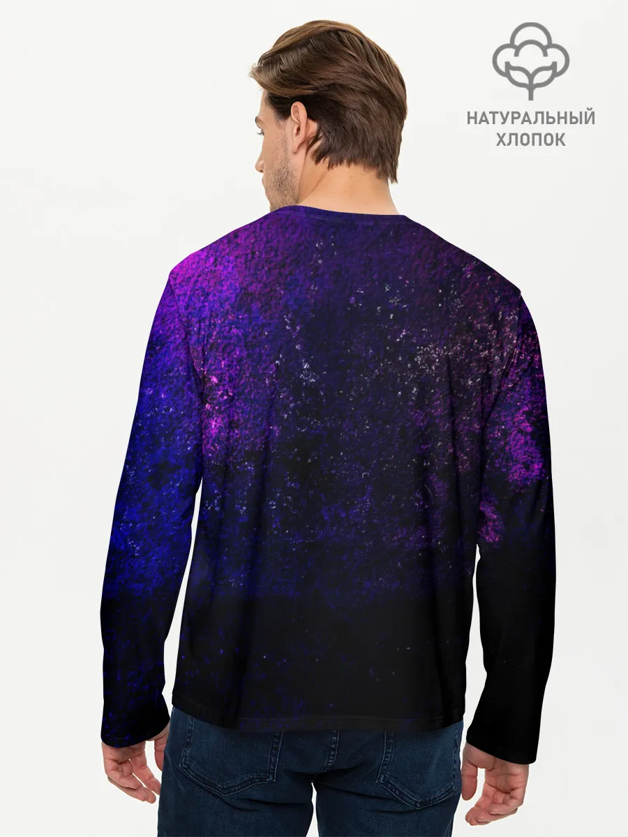 Мужской лонгслив базовый / Deftones. Neon logo