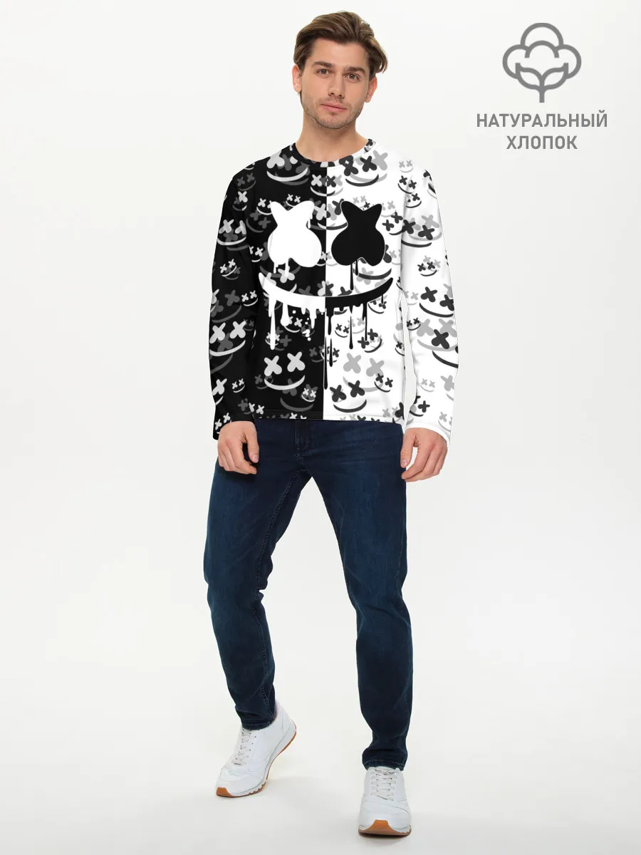 Мужской лонгслив базовый / Fortnite & Marshmello