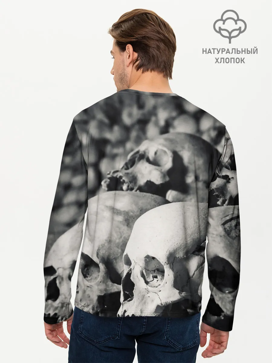 Мужской лонгслив базовый / ЧЕРЕПА