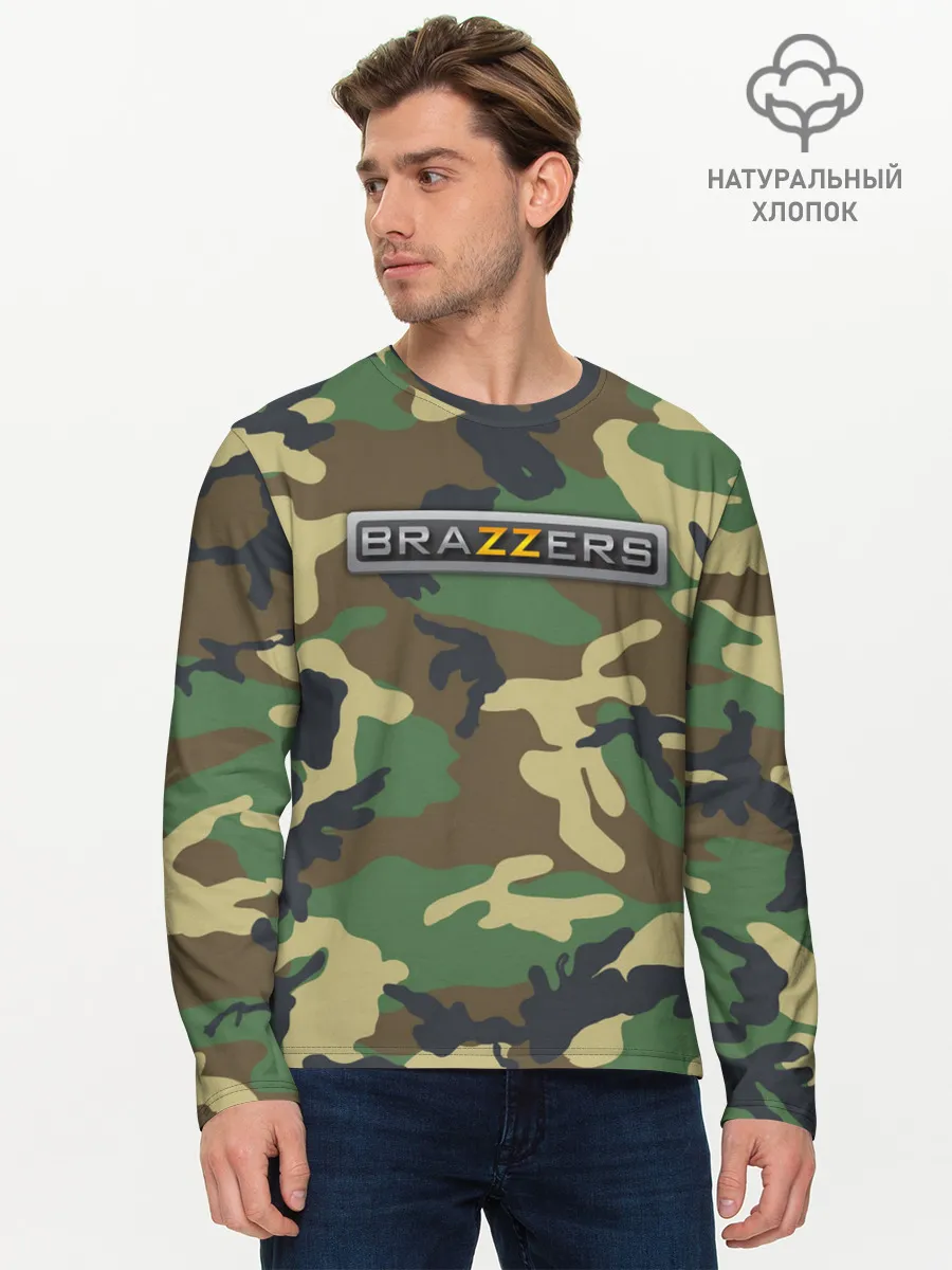 Мужской лонгслив базовый / Brazzers
