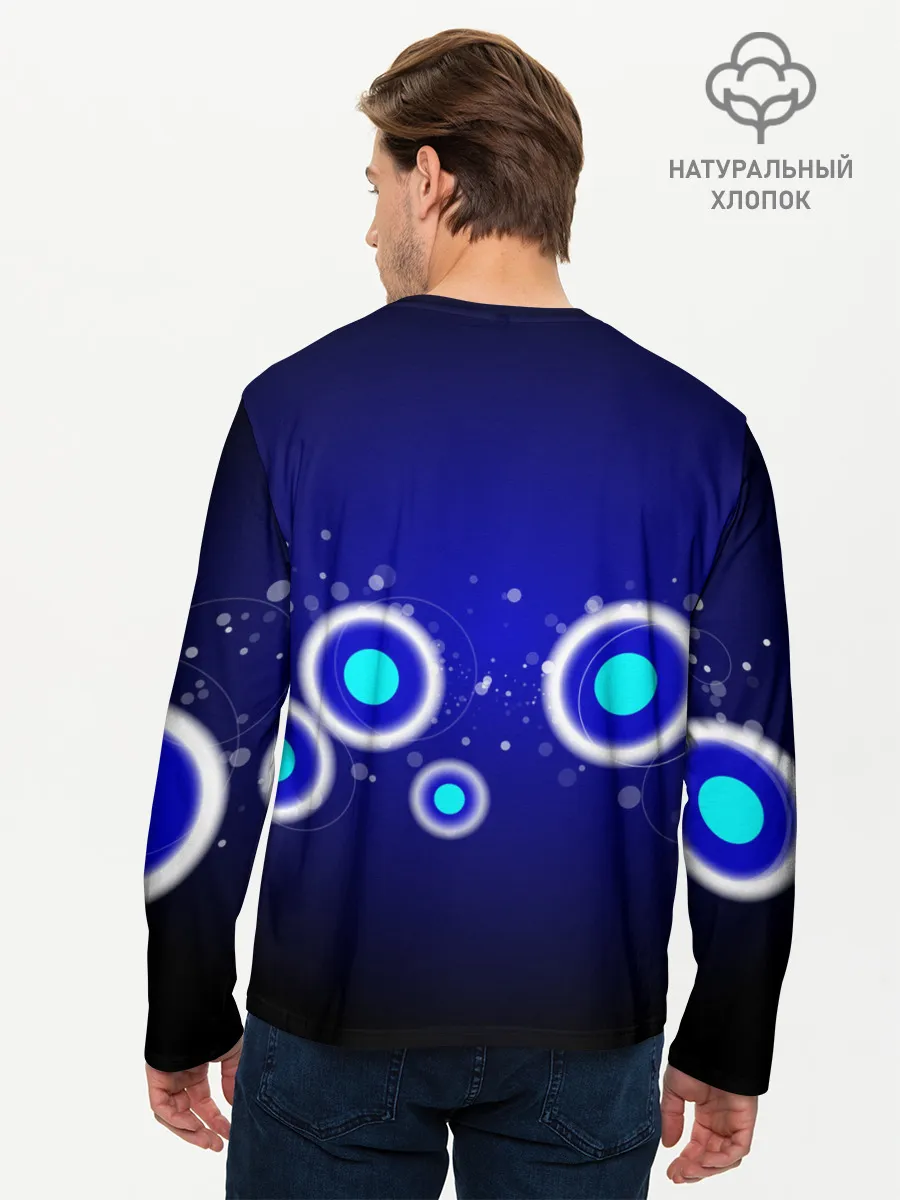 Мужской лонгслив базовый / Молекулы