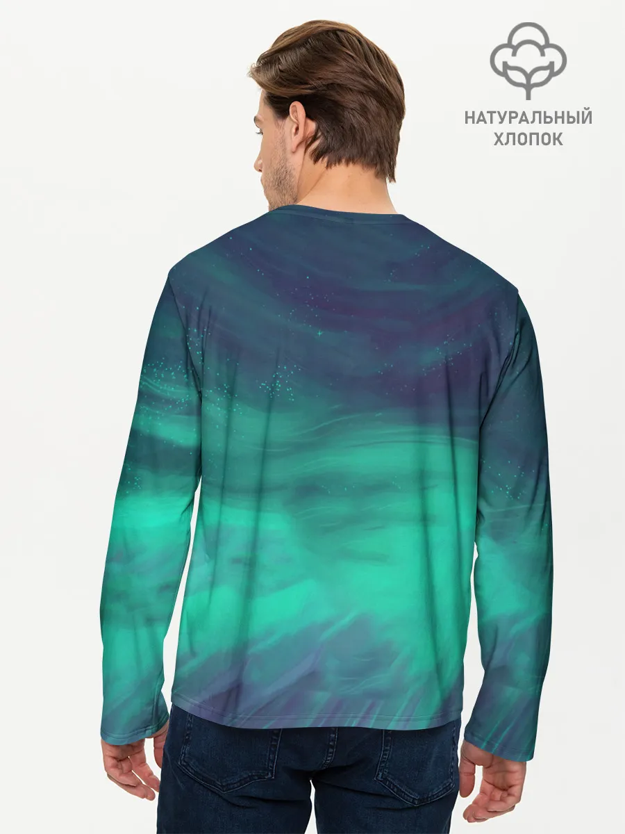 Мужской лонгслив базовый / ЧЕРНОЕ ЗЕРКАЛО