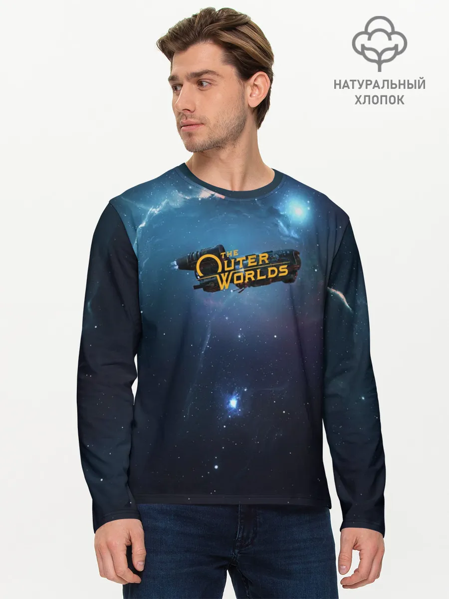 Мужской лонгслив базовый / Spaceship