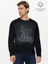 Мужской лонгслив базовый / I want to be a Wizard