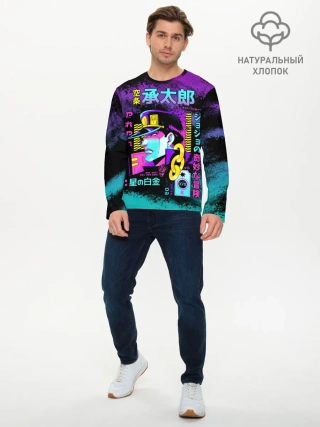 Мужской лонгслив базовый / Приключения ДжоДжо