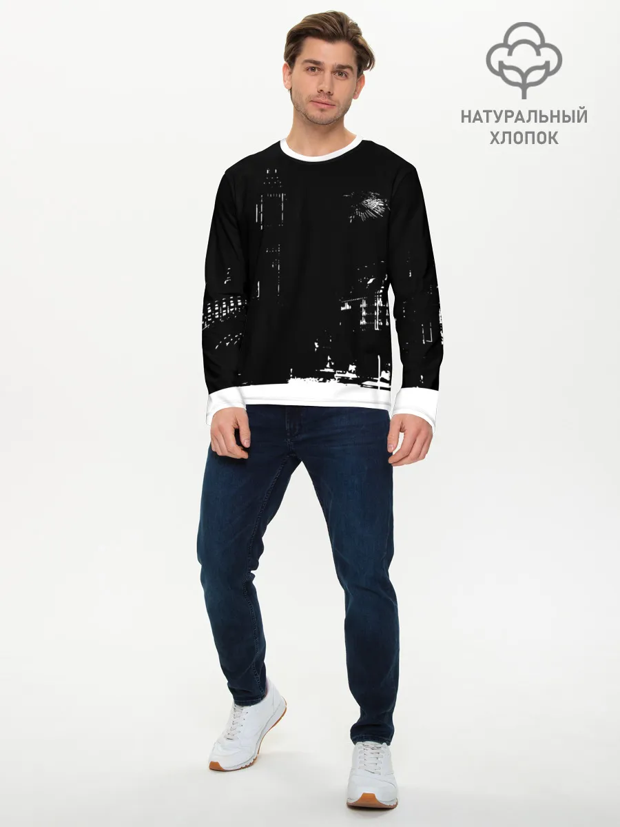 Мужской лонгслив базовый / город