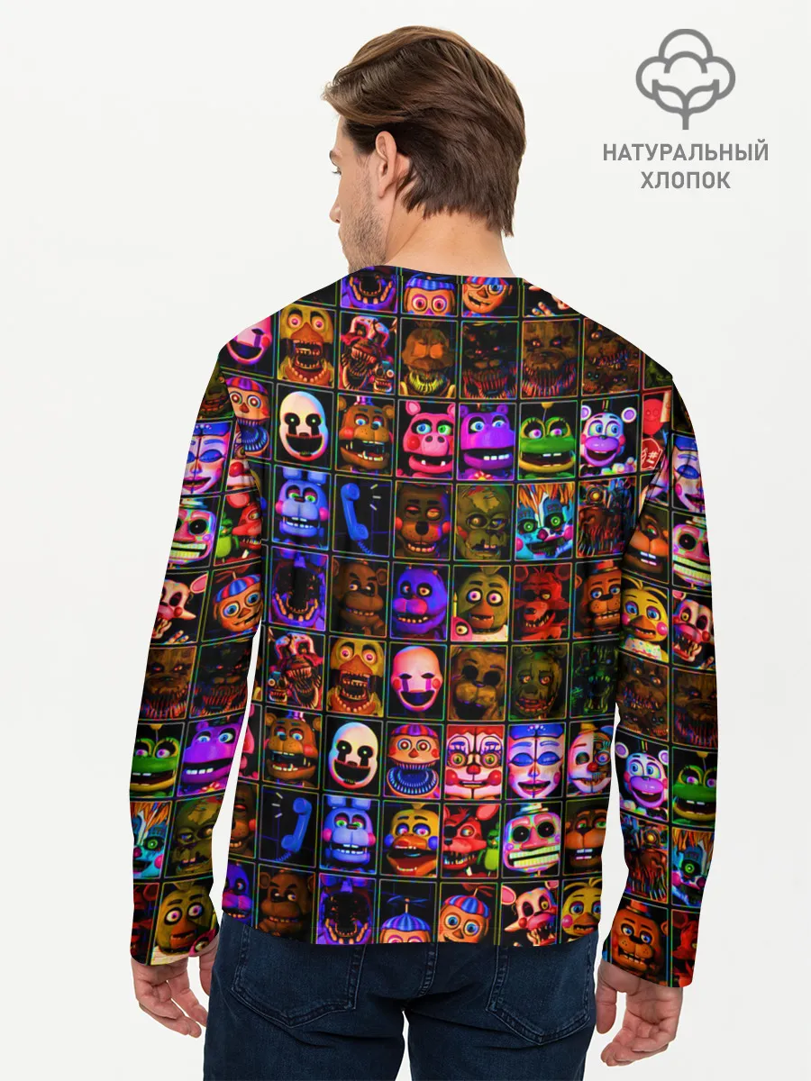 Мужской лонгслив базовый / Five Nights At Freddys