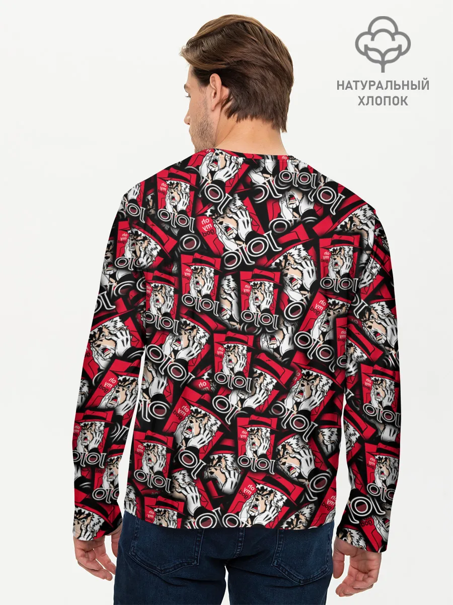 Мужской лонгслив базовый / Joseph Joestar Meme Face