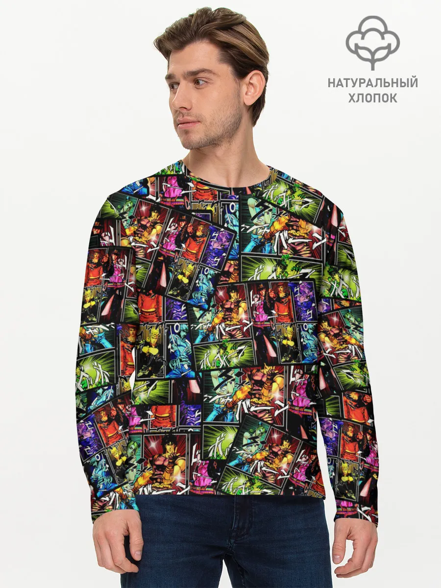 Мужской лонгслив базовый / JoJo Bizarre Adventure