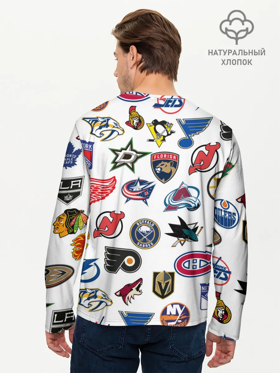 Мужской лонгслив базовый / NHL PATTERN
