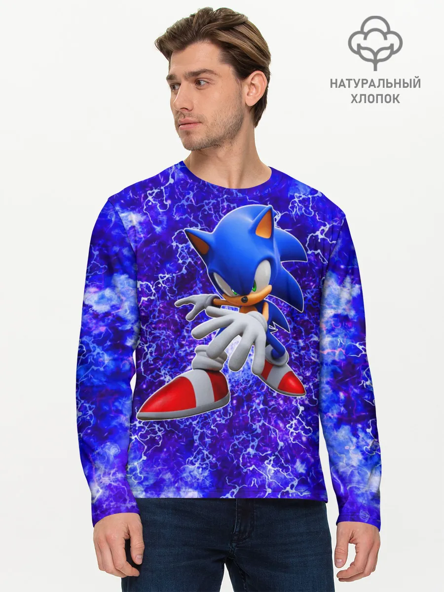 Мужской лонгслив базовый / Sonic | Молнии