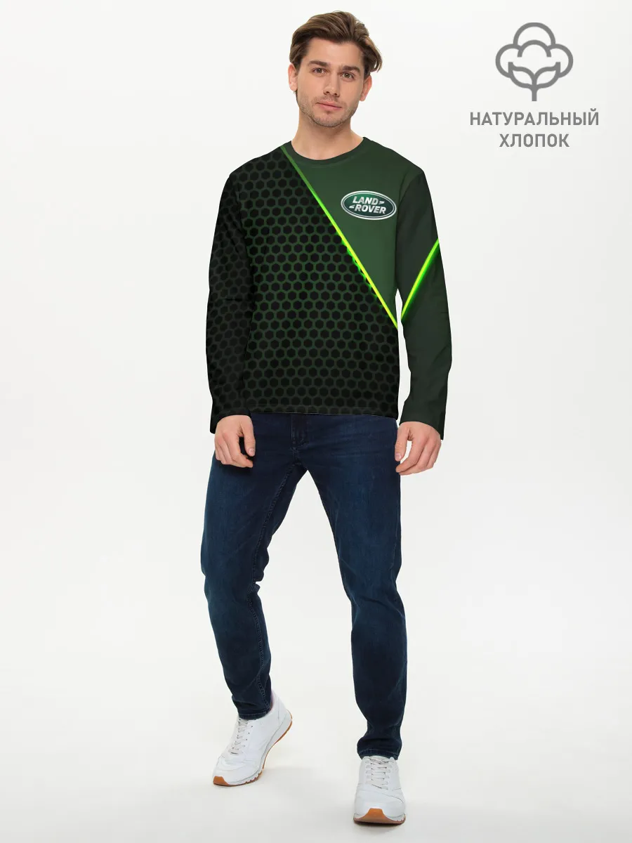 Мужской лонгслив базовый / Land Rover | Ленд Ровер