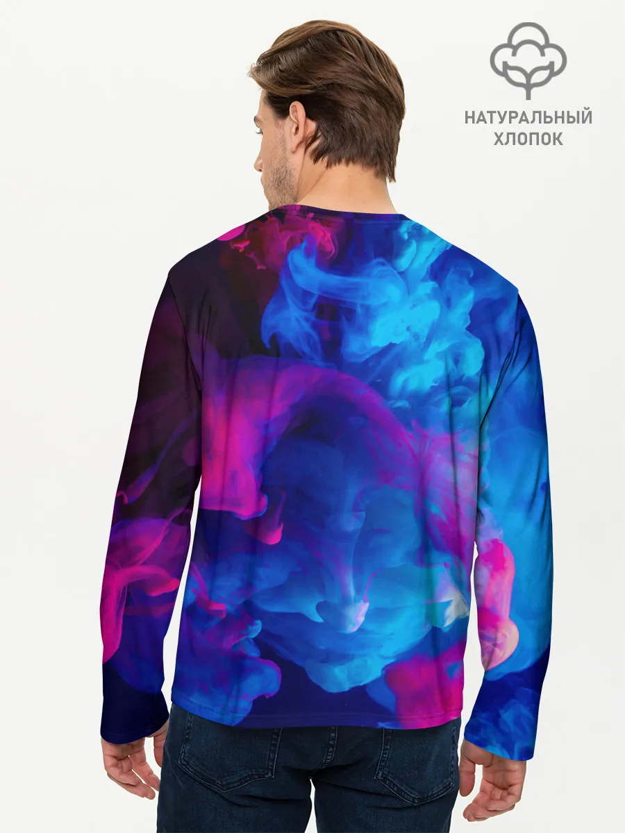 Мужской лонгслив базовый / НЕОНОВЫЙ ДЫМ