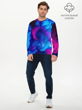 Мужской лонгслив базовый / НЕОНОВЫЙ ДЫМ