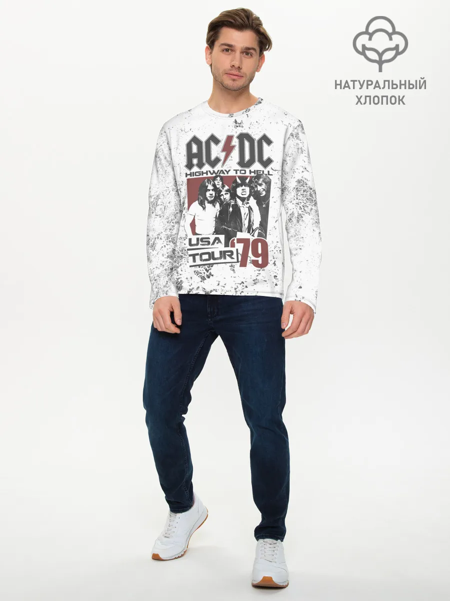 Мужской лонгслив базовый / AC/DC