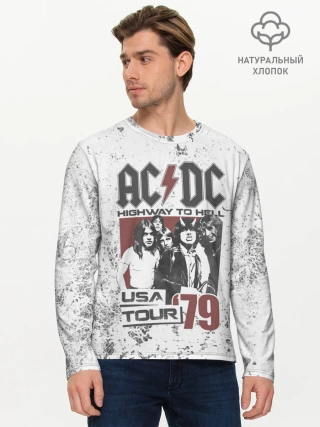 Мужской лонгслив базовый / AC/DC