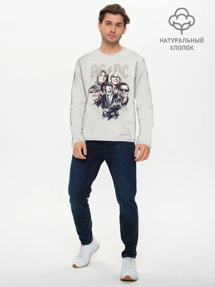 Мужской лонгслив базовый / AC/DC
