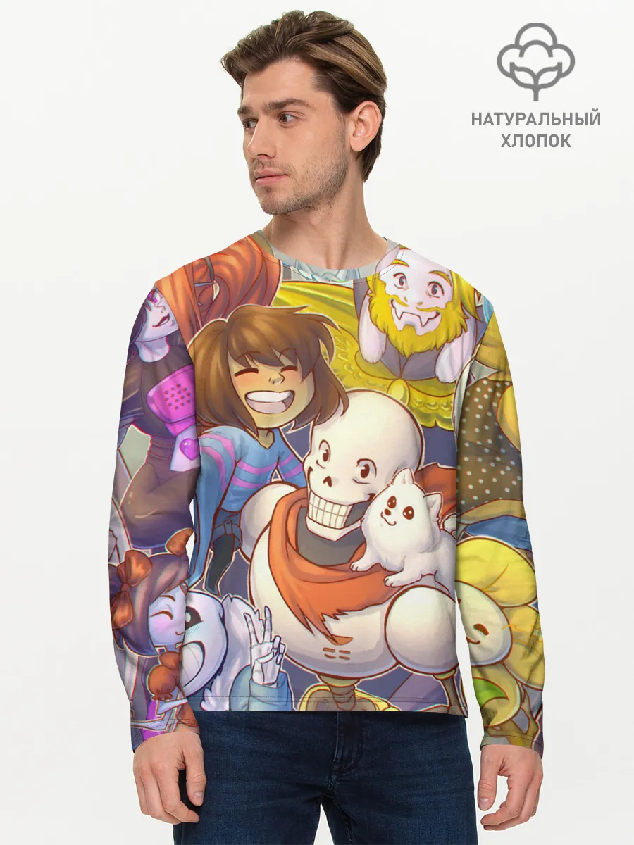 Мужской лонгслив базовый / UNDERTALE