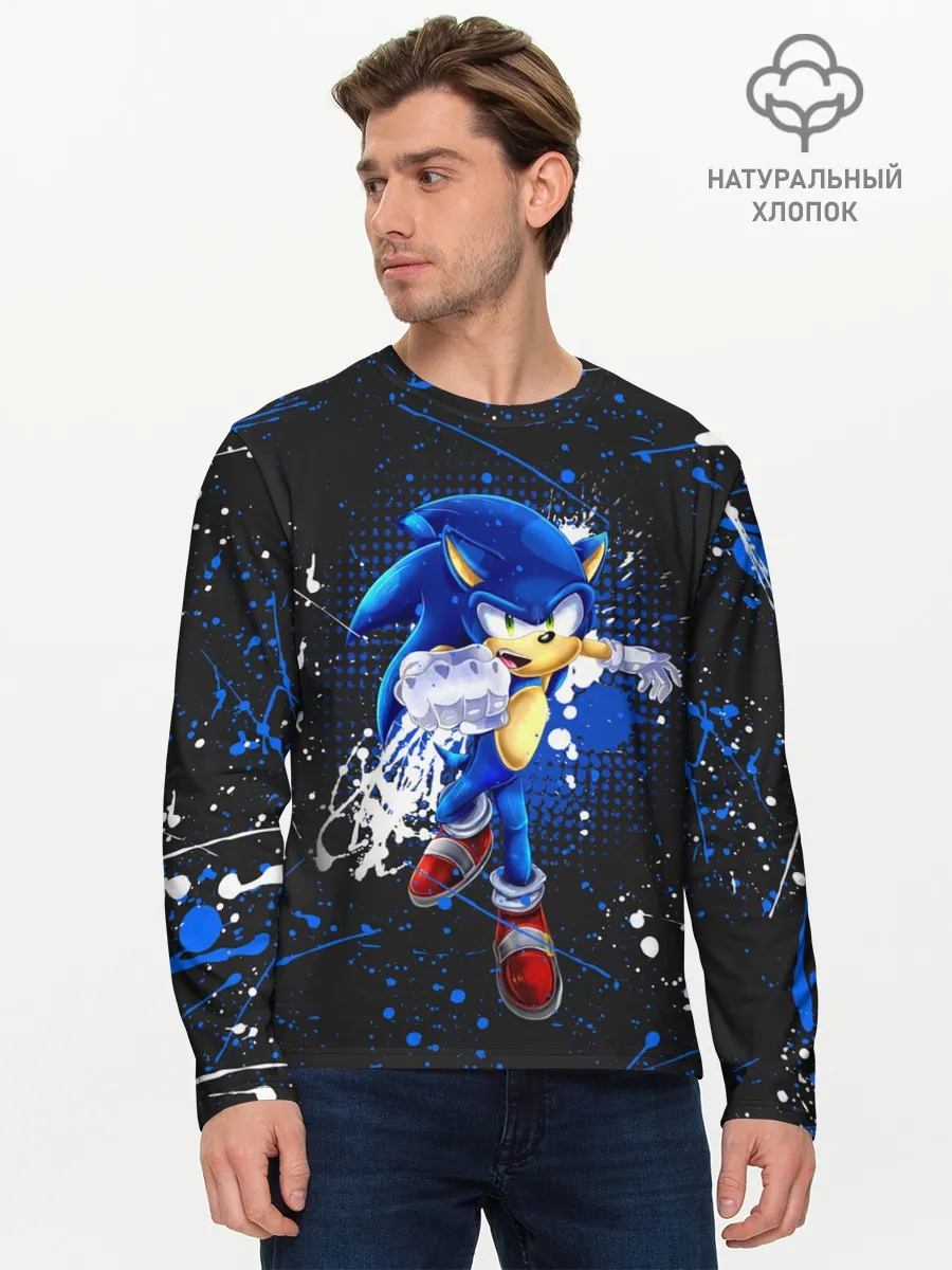 Мужской лонгслив базовый / SONIC
