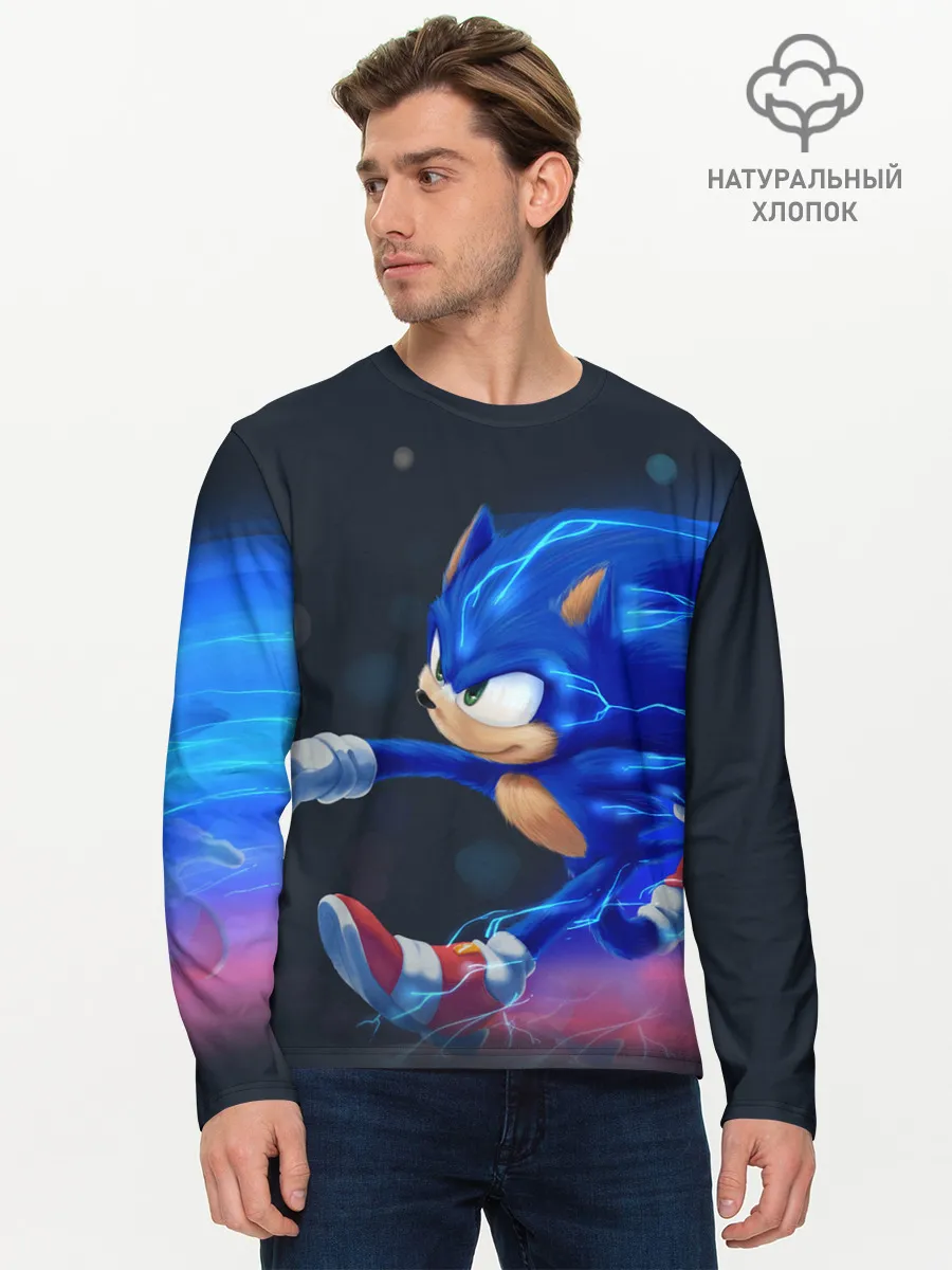 Мужской лонгслив базовый / SONIC