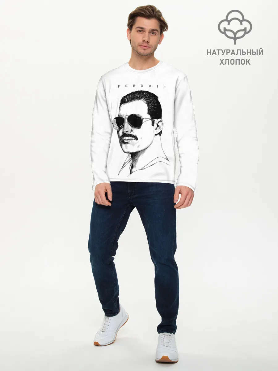 Мужской лонгслив базовый / Queen