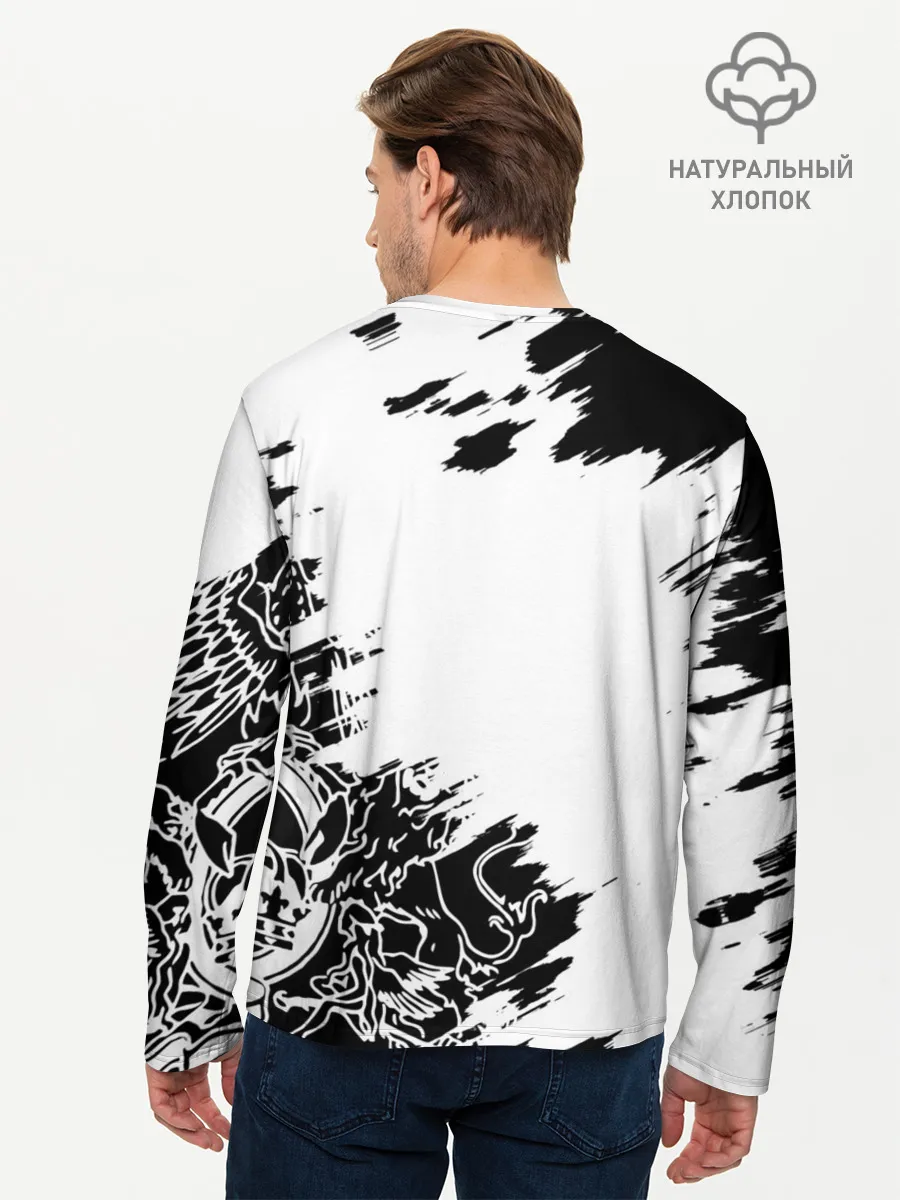 Мужской лонгслив базовый / Автограф Фредди Меркьюри