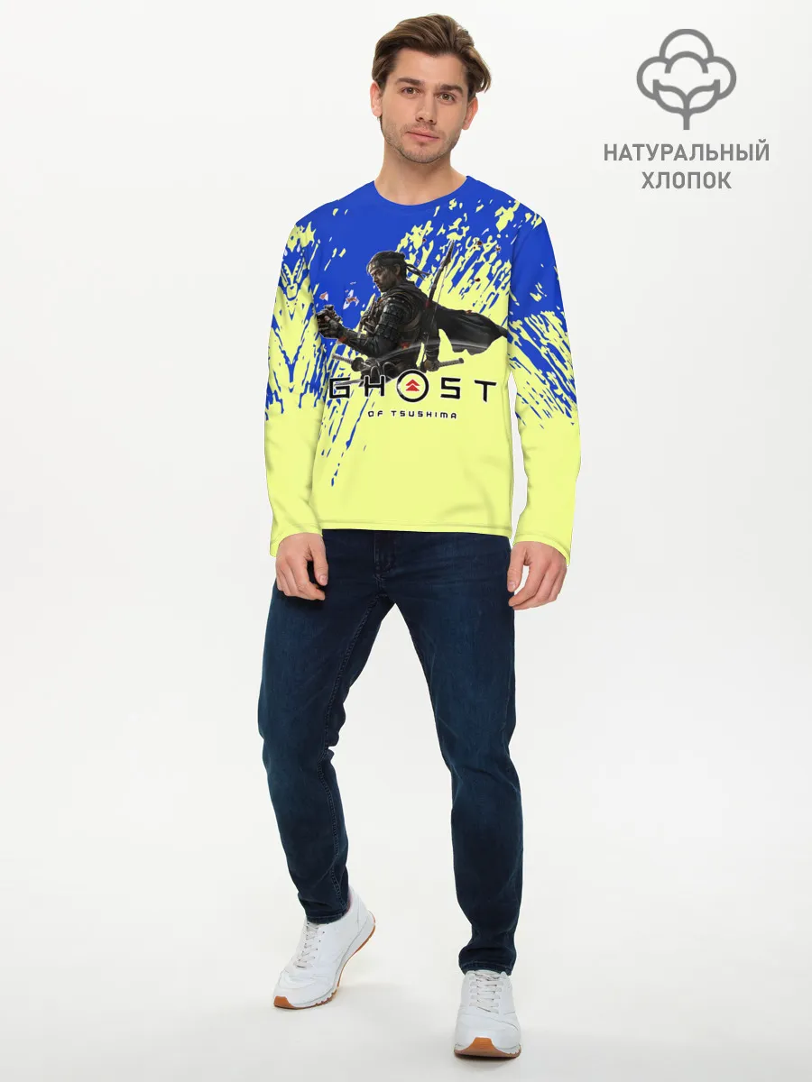 Мужской лонгслив базовый / Ghost of Tsushima