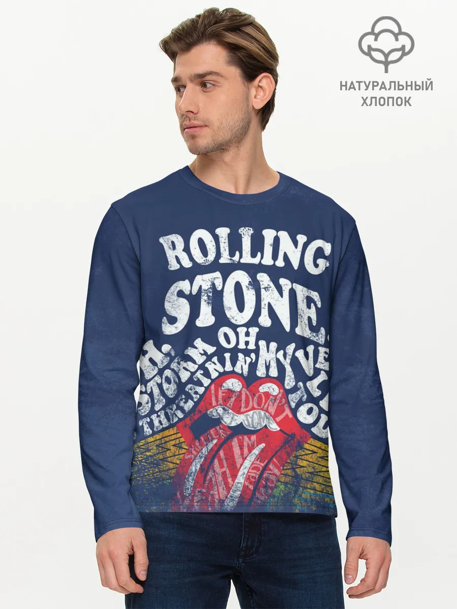 Мужской лонгслив базовый / Rolling Stone