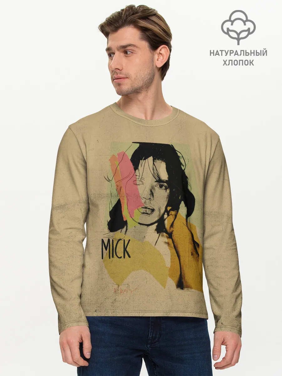 Мужской лонгслив базовый / MICK JAGGER