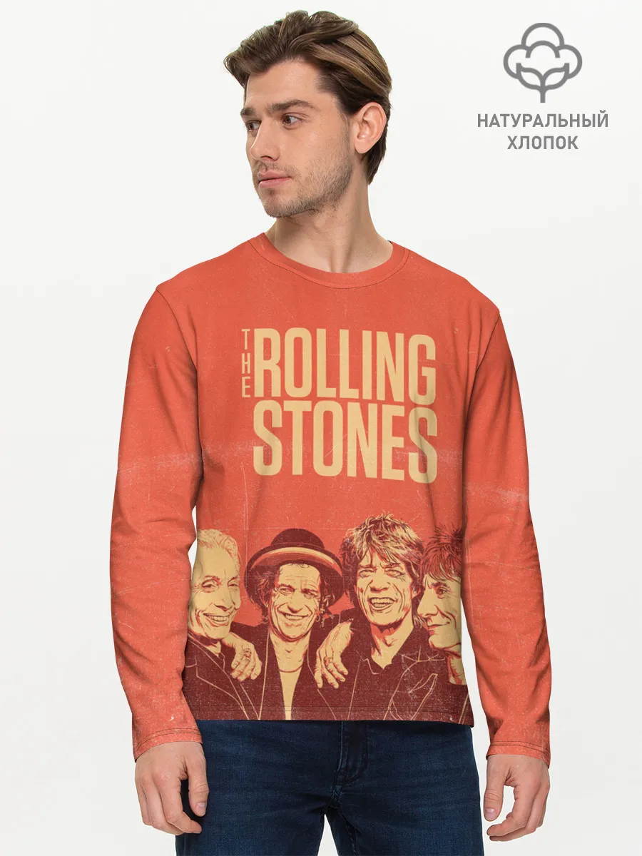 Мужской лонгслив базовый / The Rolling Stones
