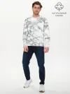 Мужской лонгслив базовый / Мрамор