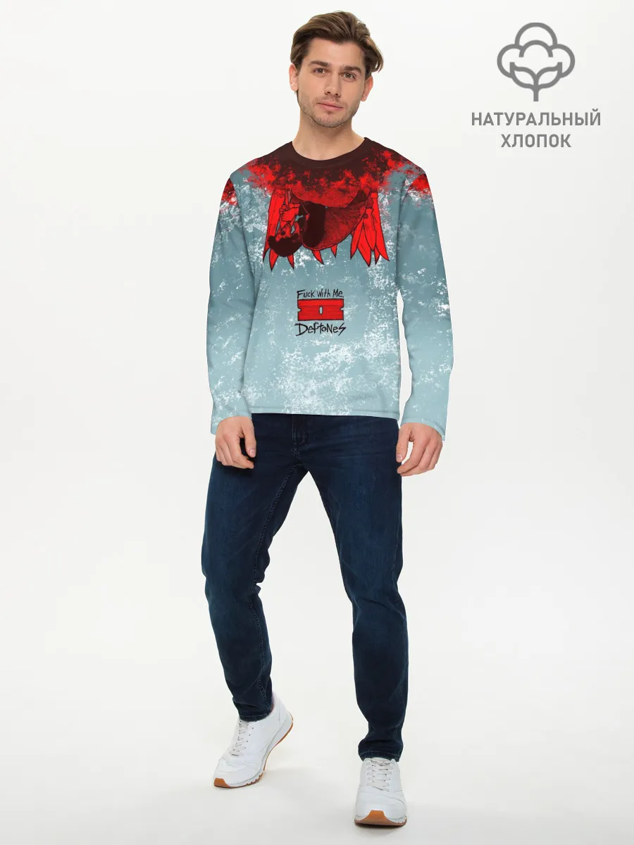 Мужской лонгслив базовый / Deftones F*ck with me