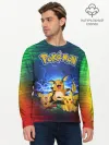 Мужской лонгслив базовый / Pikachu