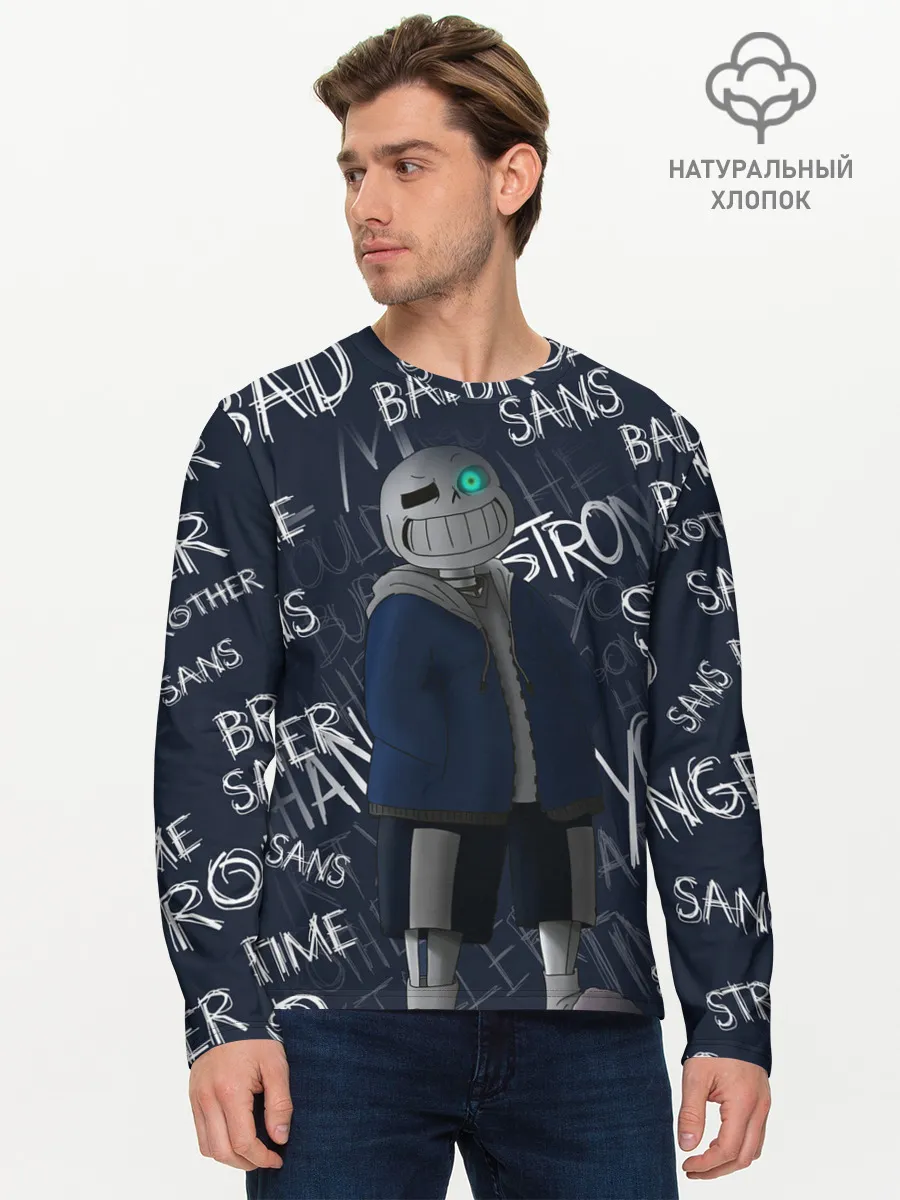Мужской лонгслив базовый / UNDERTALE